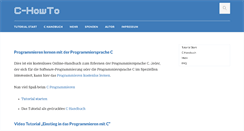Desktop Screenshot of c-howto.de