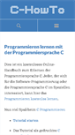 Mobile Screenshot of c-howto.de