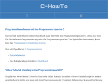 Tablet Screenshot of c-howto.de